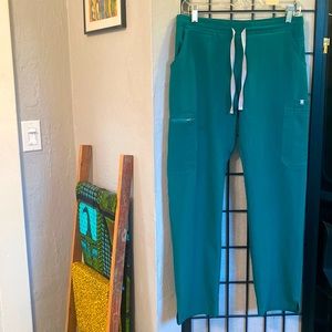 Figs Hunter Green Yola Scrub Pants S/P